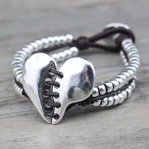 Handmade Uno de 50 STYLE BROWN Leather Bracelet 49